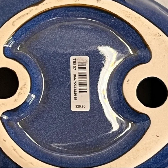 Bath & Body Works Blue Whale Ceramic 3-Wick Candle Holder Very Good Condition - Picture 4 of 7